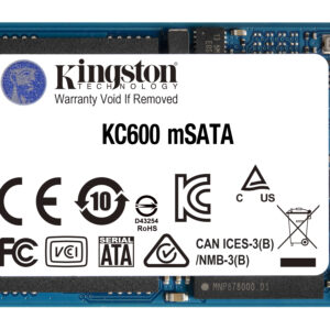 KINGSTON 512G SSD KC600 SATA3 MSATA
