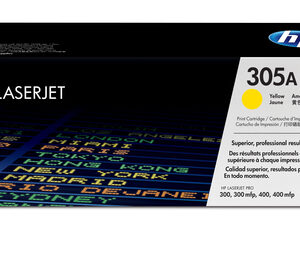 HP 305A YELLOW LASERJET TONER CARTRIDGE FOR LASERJET PRO 300 AND 400 COLOR SERIES