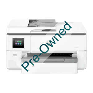 CPO HP OFFICEJET PRO 9720 WIDE FORMAT ALL-IN-ONE PRINTER. FUNCTIONS: PRINT, COPY, SCAN. PRINT TECHNOLOGY: HP THERMAL INKJET. PRINT SPEED: BLACK (A4, ISO): UP TO 22 PPM; COLOUR (A4, ISO): UP TO 18 PPM; DRAFT BLACK (A4): UP TO 34PPM; DRAFT COLOUR (A4): UP TO 34 PPM. PRINT RESOLUTION: BLACK (BEST): UP TO 1200 X 1200 RENDERED DPI; COLOUR (BEST): UP TO 4800 BY 1200OPTIMIZED DPI ON HP ADVANCE PHOTO PAPER 1200 BY 1200 DPI INPUT. MONTHLY DUTY CYCLE: UP TO 30,000 PAG CPO - CERTIFIED PRE-OWNED REFURBISHED