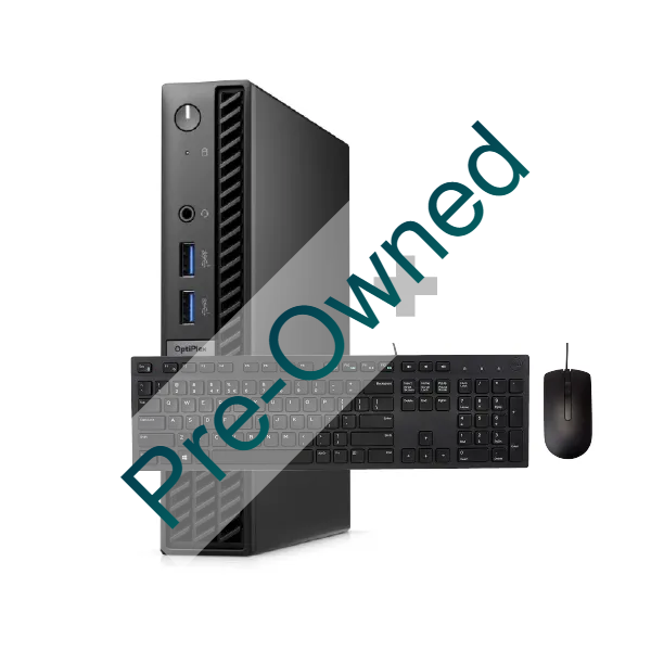 CPO DELL OPTIPLEX 7020 MFF PLUS: INTEL CORE I7-14700 (16CORES, UP TO 5.3 GHZ), 16GB (1X16GB) DDR5, 512GB SSD PCIE NVME M.2, INTEGRATED GRAPHICS, NO OPTICAL DRIVE, INTEL DUAL BAND WIRELESS AX211+ BLUETOOTH, US INT DELL KB216 MULTIMEDIA USB KEYBOARD, DELL MS116 OPTICAL MOUSE, 130W PSU, WINDOWS 11 PRO, 3 YEAR PROSUPPORT WARRANTY CPO - BOX OPENED/BOX DAMAGED