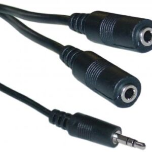 STEREO MALE TO X2 FEMALE HEADSET