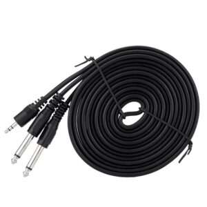 3.5MM MALE TO 2 X 6.5MM MALE 1.5M