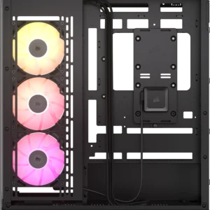 iCUE LINK 3500X RGB Black Mid-Tower PC Case; 2x 3.5'' |  2x 2.5'' Drive Bays; Up to 360mm Radiator compatible;3x 120mm fan incl