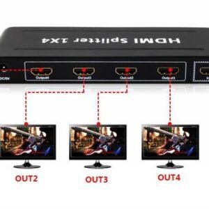 1 IN 4 OUT HDMI 4K SPLITTER BOX