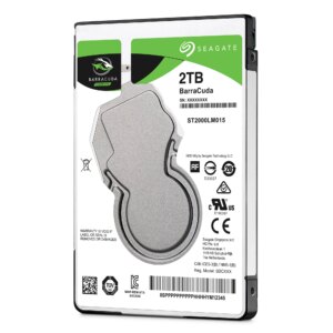 Seagate Barracuda 2TB; 2.5'' Notebook drive; SATA 6GB/s; RPM 5400; 128MB Cache; 7mm