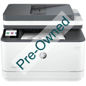 CPO HP LASERJET PRO MFP 3103FDW PRINTER. FUNCTIONS: PRINT, COPY, SCAN, FAX. PRINT TECHNOLOGY: LASER. PRINT SPEED: UP TO 33 PPM BLACK (A4, NORMAL); UP TO 20 IPM BLACK (A4, DUPLEX). PRINT RESOLUTION: UP TO 1200 X 1200 DPI BLACK (BEST); TECHNOLOGY: : 600DPI WITH RESOLUTION ENHANCEMENT TECHNOLOGY (RET); PRORES 1200. MONTHLY DUTY CYCLE UP TO 50,000 PAGES A4; RECOMMENDED MONTHLY PAGE VOLUME: 350 TO 2500 PAGES. DUPLEX PRINTING: AUTOMATIC (STANDARD). UP TO 33 CPM BLACK (A4).CPO - BOX OPENED/BOX DAMAGED