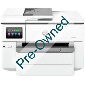 CPO HP OFFICEJET PRO 9730 WIDE FORMAT ALL-IN-ONE PRINTER. FUNCTIONS: PRINT, COPY, SCAN. PRINT TECHNOLOGY: HP THERMAL INKJET. PRINT SPEED: BLACK (A4, ISO): UP TO 22 PPM; COLOUR (A4, ISO): UP TO 18 PPM; DRAFT BLACK (A4): UP TO 34PPM; DRAFT COLOUR (A4): UP TO 34 PPM. PRINT RESOLUTION: BLACK (BEST): UP TO 1200 X 1200 RENDERED DPI; COLOUR (BEST): UP TO 4800 BY 1200OPTIMIZED DPI ON HP ADVANCE PHOTO PAPER 1200 BY 1200 DPI INPUT. MONTHLY DUTY CYCLE: UP TO 30,000 PAGES A4 CPO - BOX OPENED/BOX DAMAGED