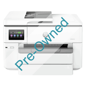 CPO HP OFFICEJET PRO 9730 WIDE FORMAT ALL-IN-ONE PRINTER. FUNCTIONS: PRINT, COPY, SCAN. PRINT TECHNOLOGY: HP THERMAL INKJET. PRINT SPEED: BLACK (A4, ISO): UP TO 22 PPM; COLOUR (A4, ISO): UP TO 18 PPM; DRAFT BLACK (A4): UP TO 34PPM; DRAFT COLOUR (A4): UP TO 34 PPM. PRINT RESOLUTION: BLACK(BEST): UP TO 1200 X 1200 RENDERED DPI; COLOUR (BEST): UP TO 4800 BY 1200OPTIMIZED DPI ON HP ADVANCE PHOTO PAPER 1200 BY 1200 DPI INPUT. UP TO 30,000 PAGES A4 CPO - CERTIFIED PRE-OWNED REFURBISHED NO INK INCLUDED