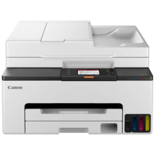 CANON GX2040 MEGATANK MAXIFY BUSINESS RANGE, 4 IN 1, A4 MFP, PRINT , SCAN, COPY AND FAX WITH 35 SHEET ADF.  2,7" TOUCH SCREEN,15IPM MONO, 10IPM COLOUR, 600 X 1200 PRINT RESOLUTION, 1200 X 2400 DPI SCAN RESOLUTION,  250 SHEET PAPER HANDLING FRONT CASSETTE, MAC, WINDOWS AND CHROME; AUTOMATIC DUPLEX, USB, WI-FI . USES GI-45 BK/C/M/Y, MC-G05 MAINTENANCE CARTRIDGE. COMES WITH 1 X GI-45 PGBK/C/M/Y YIELD 3000