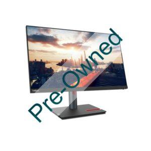CPO LENOVO THINKVISION P24H-30 23.8" MONITOR 3 YEAR CARRY IN WARRANTY, 1920X1200, ANTI-GLARE, MODULAR CAMERA SUPPORT, TILT, SWIVEL, PIVOT, HEIGHT ADJUST STAND, SUPPORTS VESA MOUNT 100 X 100 MM CPO - BOX OPENED/BOX DAMAGED