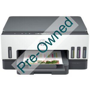 HP SMART TANK 720 ALL-IN-ONE PRINTER. PRINT, SCAN, COPY, WIRELESS. PRINT TECHNOLOGY: HP THERMAL INKJET. PRINT SPEED BLACK (A4, ISO): UP TO 15 PPM; COLOUR (A4, ISO): UP TO 9 PPM. MONTHLY DUTY CYCLE: UP TO 5,000 PAGES A4. RECOMMENDED MONTHLY PAGE VOLUME: 400 TO 800. DUPLEX PRINTING: AUTOMATIC. SCAN FILE FORMAT: BMP, JPEG, TIFF, PDF, PNG. SCANNER SPECS: SCANNER TYPE: FLATBED ONLY, SCAN INPUT MODES: MOPRIA SCAN, FRONT PANEL COPY - BOX OPENED/BOX DAMAGED
