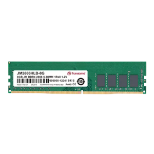 TRANSCEND 16GB JET MEMORY DDR4 2666MHZ DESKTOP U-DIMM 2RX8 1GX8 CL19