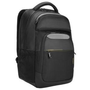 TARGUS - CITYGEAR 15.6" BACKPACK W RAINCOVER DOME PROTECTION SYSTEM; SHOCK-ABSORBING LAYERS DISSIPATE ANY IMPACT PRESSURE ON LAPTOP & TABLET INSIDE, VENTILATED BACK PANEL PADDING & SHOULDER STRAPS FOR ERGONOMIC CARRYING