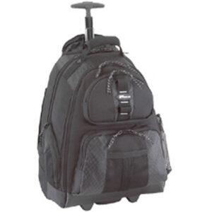 TARGUS - SPORT ROLLING 15 -15.6IN LAPTOP BACKPACK BLACK PROTECTIVE PVC MATERIAL ON BOTTOM OF CASE REPELS WATER, PADDED HANDLE AND SHOULDER STRAPS, STORAGE OPTIONS THROUGHOUT THE BACKPACK