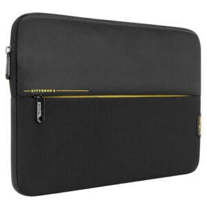 TARGUS CITYGEAR 13.3 LAPTOP SLEEVE, DURABLE AND PADDED SLEEVE TO FIT UP TO 13.3” LAPTOPS, TABLETS & 2 IN 1 DEVICES, ZIPPED FRONT POCKET FOR STORAGE, CARRY ALONE OR INSIDE ANOTHER BAG
