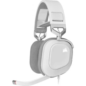 HS80 RGB USB Premium Gaming Headset with 7.1 Surround Sound; White.
