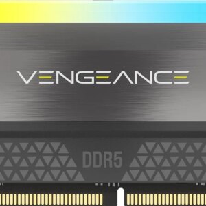 Corsair VENGEANCE RGB DDR5 32GB (2x16GB) DDR5 6000 CL36-44-44-96 1.4V  Intel XMP and AMD EXPO Memory - Grey.