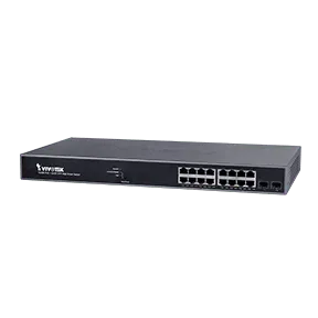 VIVOTEK 16xGE PoE + 2xGE SFP Web Smart Managed Switch