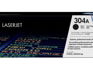 HP 304A COLOR LASERJET CP2025 BLACK PRINT TONER CARTRIDGE PRINTS APPROXIMATETLY 3 500 PGS USING THE ISO/IEC 19798 YIELD STANDARS