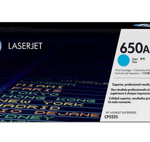 HP 650A CYAN TONER CARTRIDGE