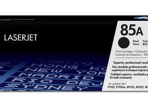 HP 85A LASERJET P1102/P1102W BLACK PRINT TONER CARTRIDGE PRINTS APPROXIMATELY 1 600 PGS USING ISO/IEC 19752 YIELD STANDARD