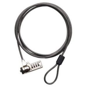 TARGUS DEFCON T-LOCK RESETTABLE COMBINATION CABLE LOCK SECURITY BASE PLATE FOR ALTERNATIVE LOCKING SOLUTIONS. 2M STEEL CABLE