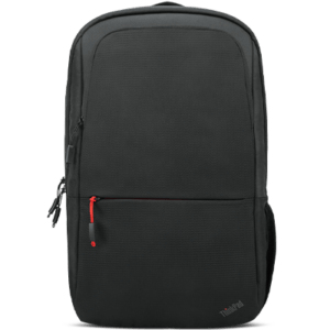 LENOVO THINKPAD ESSENTIAL ECO BACKPACK IS THE NEW ENTRY VARIANT WITH A TOTAL OF 7% RECYCLED MATERIAL EQUIVALENT OF 2 PLASTIC BOTTLES