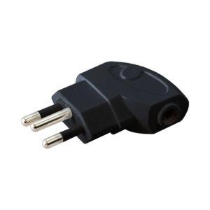SLIMLINE 3 POINT PLUG 16A BLK - NEW