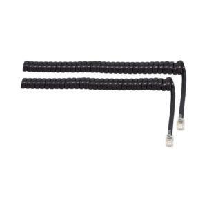 RJ9 CURLY TELEPHONE CABLE BLACK