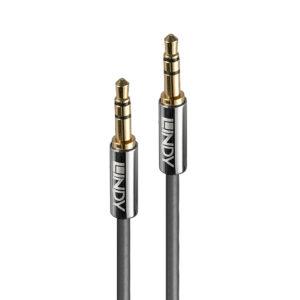 LINDY 0.5M 3.5MM STEREO M - M CROMO CABLE (35300)