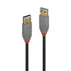 LINDY 5M USB3.0 A M TO A M BLK CBL(36754)