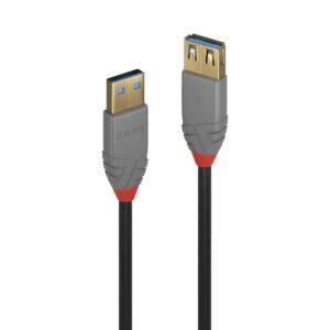LINDY 3M USB3.2 TYPE-A TO MICRO-B CABLE - ANTHRA LINE (36768)