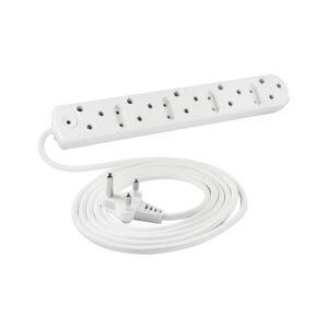 5 PORT MULTI PLUG WITH, X5 15A,X4 6AMP, 5M CORD