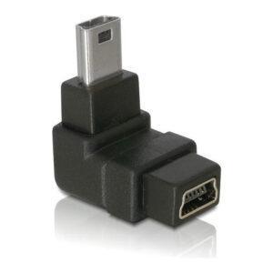 DELOCK 90DEG USB-B MINI M-F UP ADAPTER (65097)