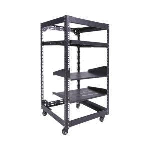 22U AV RACK WITH 4 CASTORS