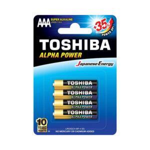 TOSHIBA ALPHA POWER ALKALINE AAA - 4 PACK