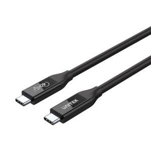 UNITEK 0.8M (USB4)TYPE-C (M-M)100W CAB(C14100BK)