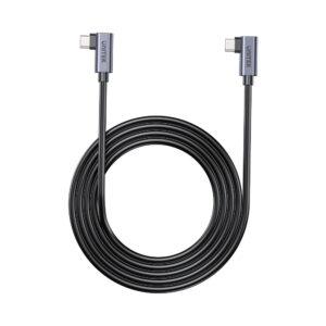 UNITEK .5M 100W USB-C DUAL 90-DEG BLK(C14147A-0.5)