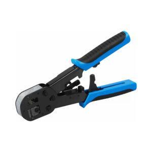 LINKQNET CRIMPING TOOL FOR RJ45 PASS THROUGH PLUGS AS WELL AS RJ11 AND RJ12 PLUGS
