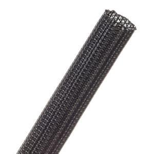 1M F6 360 BLACK TUBE BRAIDED SLEEVING (F360.75BK)