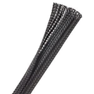 1M WRAPPABLE SPLIT BRAID 12.7MM BLACK (F6N0.50BK)