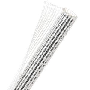1M WRAPPABLE SPLIT BRAID 12.7MM CL/WHT (F6N0.50CW)