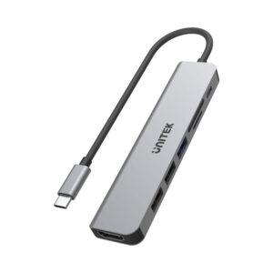 UNITEK 7IN1 USB-C(HDMI+PD100W,MICRO SD/SD/H1118A)