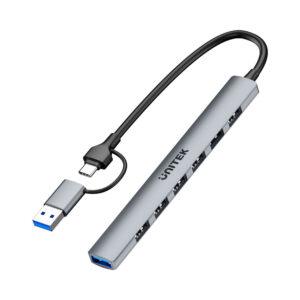 UNITEK USB-C/USB-A 7PORT IN HUB 5GBPS(H1209A)