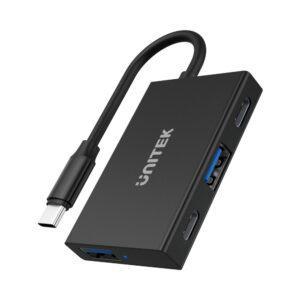 UNITEK USB3.1 TYPE-C GEN2 4-PORT HUB 2A+2C BLACK*