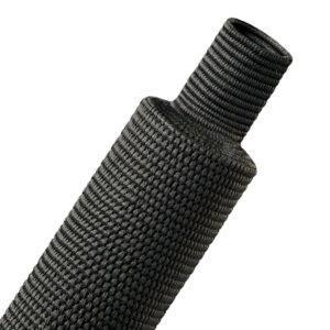 1M HEATSHRINK FABRIC 40MM TO 20MM BLACK(H2F1.58BK)