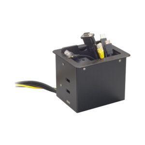 POPUP CUBBY (1XPWR,2XLAN,1XUSB,1XAUD,1XVGA,1XHDMI)