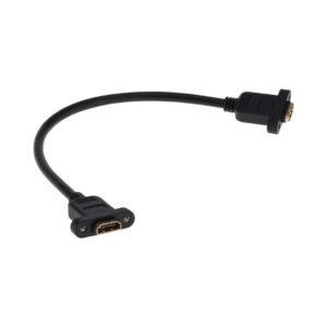 30CM HDMI FEMALE TO HDMI FEMALE - PANEL MOUNT