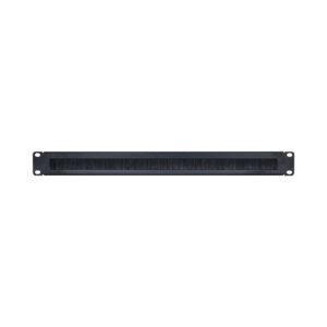 1U BRUSH PANEL WITH SHORT BASE PLATE WITH SCREWS