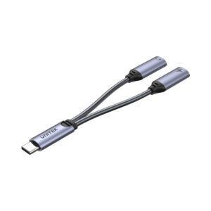 UNITEK M206A TYPE-C HEADPHONE AND CHARGE ADAPTER SPLITTER